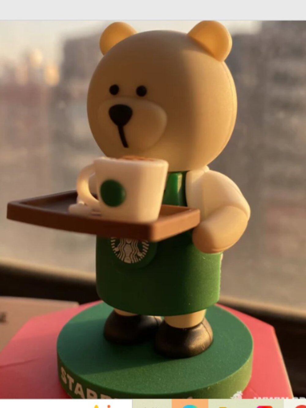 Starbucks China Released Green Apron Bearista Figurine New in Box, Rare - Picture 7 of 9